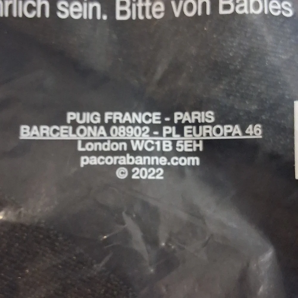 Paco Rabanne 1 Million Royal Black Weekend Bag Travel Duffle Red Lining NEW